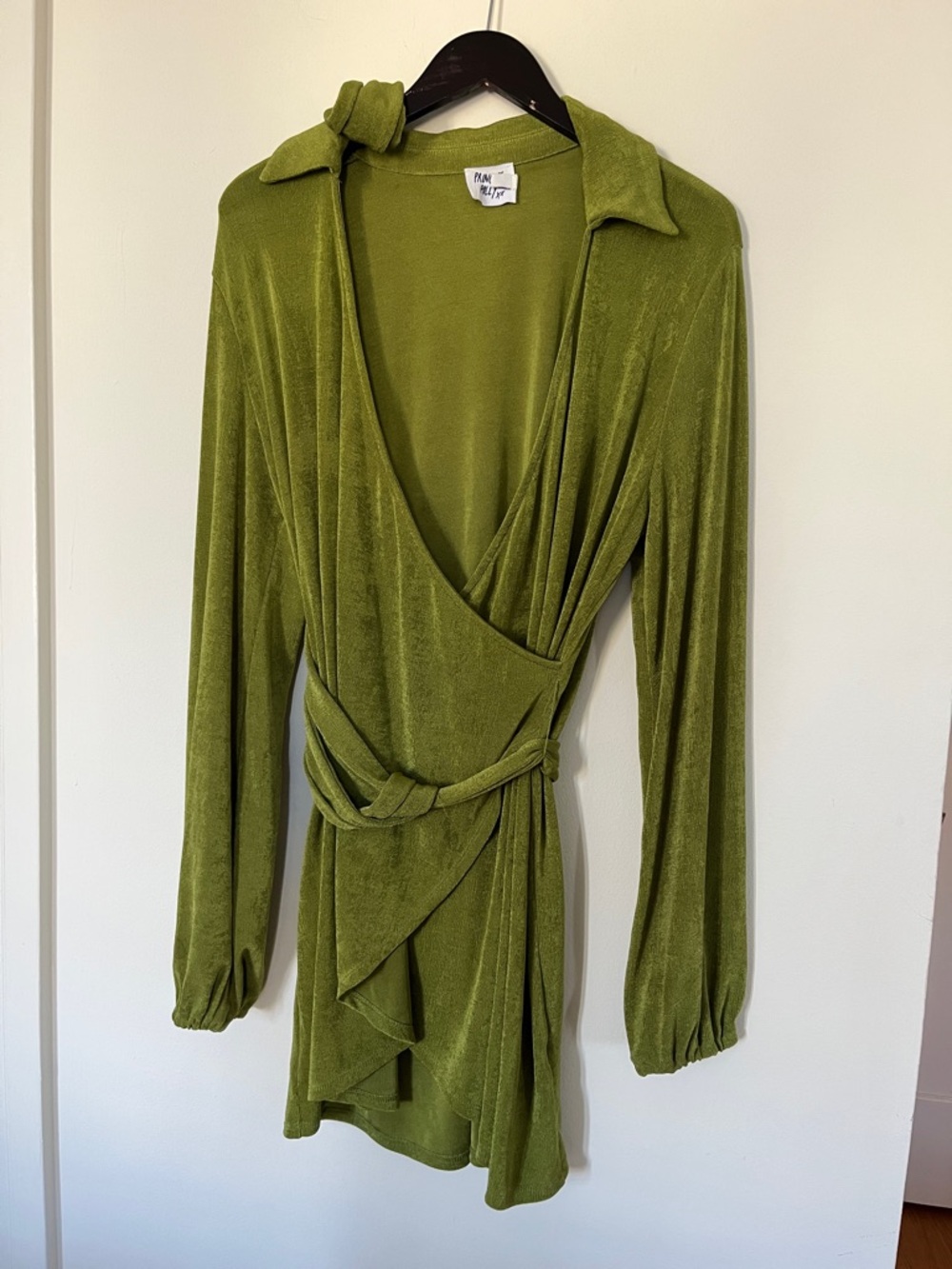 Princess Polly Olive Green Wrap Mini Dress